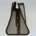 FENDI Mini Peek A Boo Clutch Bag Leather Whitehk1148