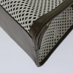 FENDI Mini Peek A Boo Clutch Bag Leather Whitehk1148
