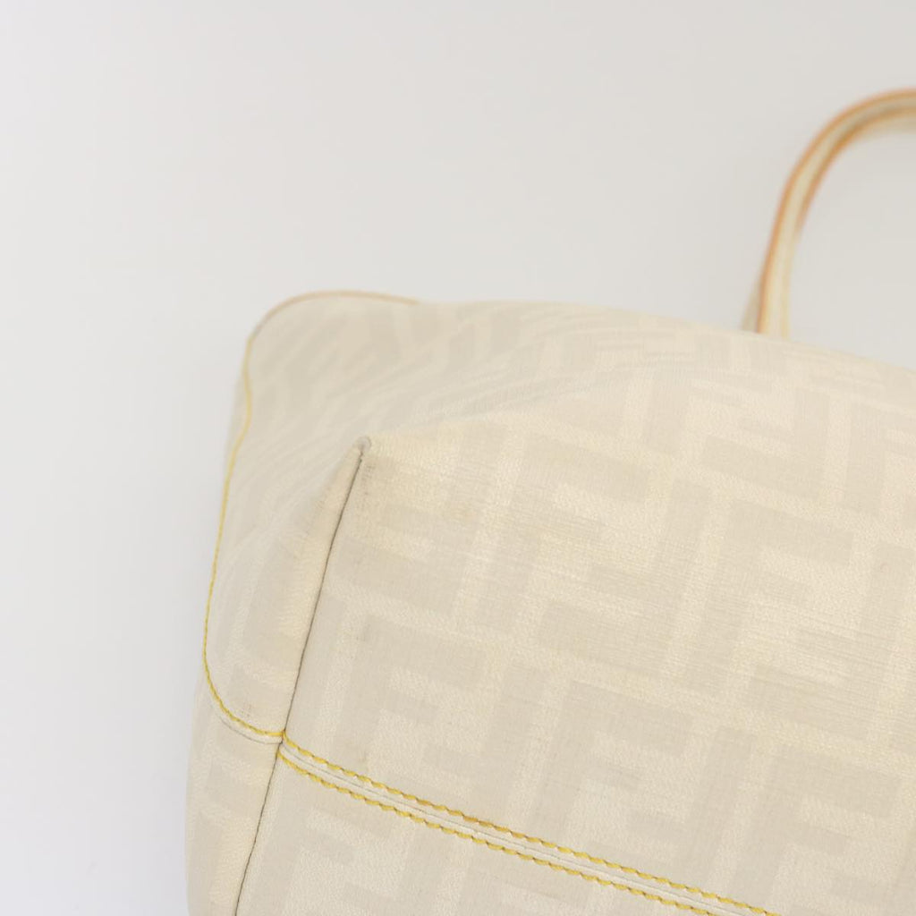 FENDI Zucca Canvas Tote Bag Whitehk1159