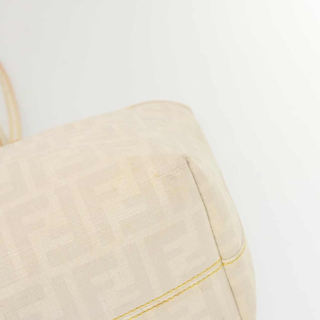 FENDI Zucca Canvas Tote Bag Whitehk1159