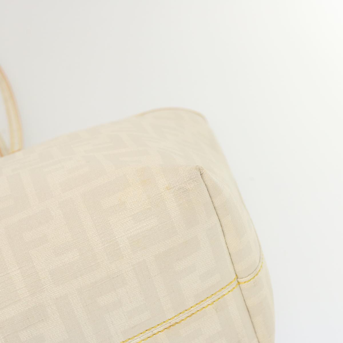 FENDI Zucca Canvas Tote Bag Whitehk1159