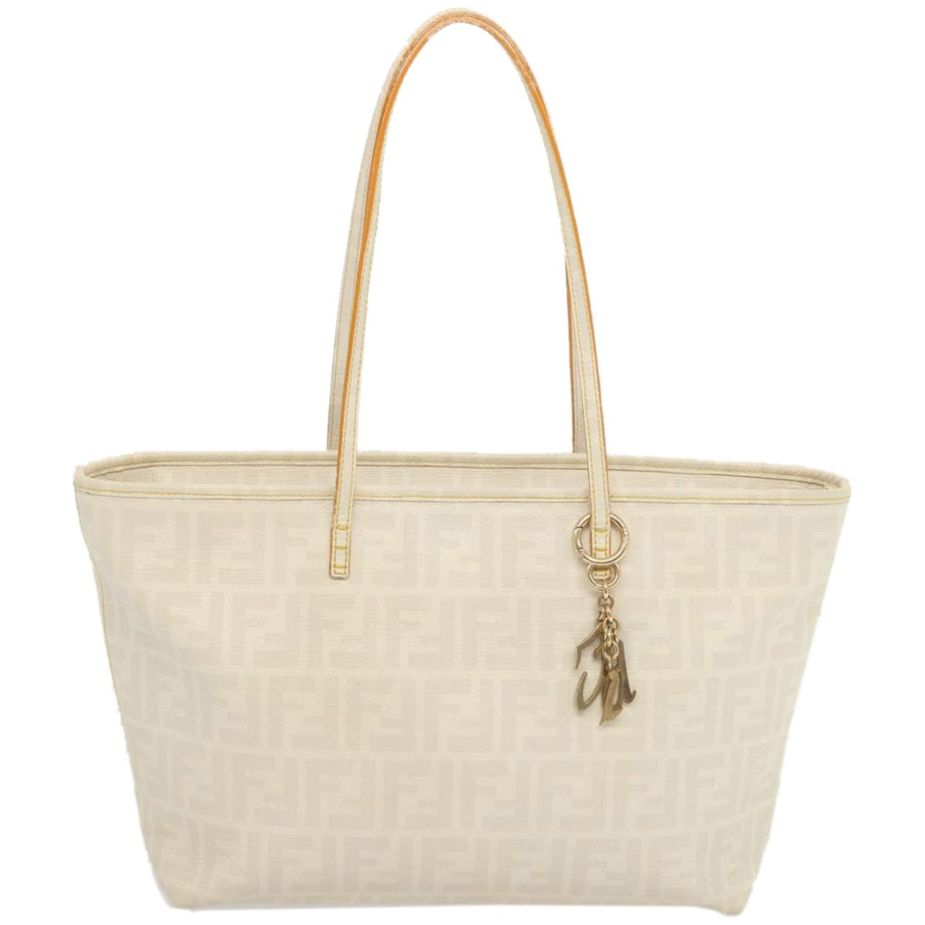 FENDI Zucca Canvas Tote Bag Whitehk1159