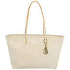 FENDI Zucca Canvas Tote Bag Whitehk1159