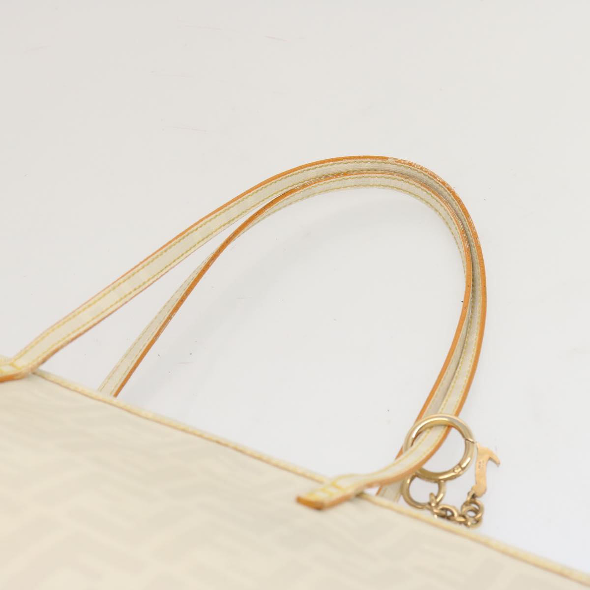 FENDI Zucca Canvas Tote Bag Whitehk1159
