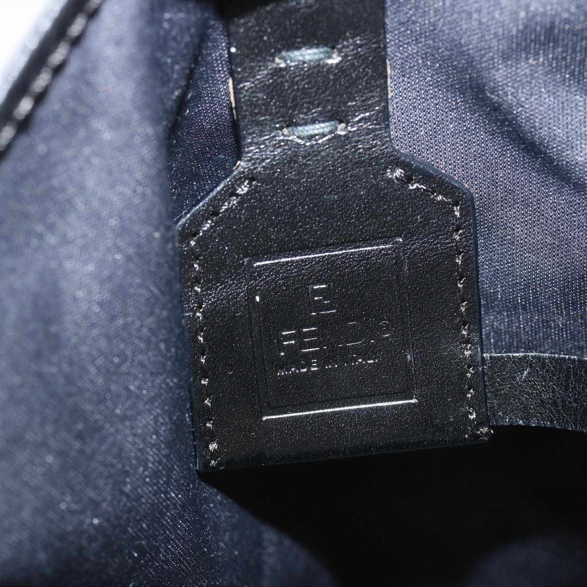 FENDI Zucca Canvas Tote Bag Blackhk1174