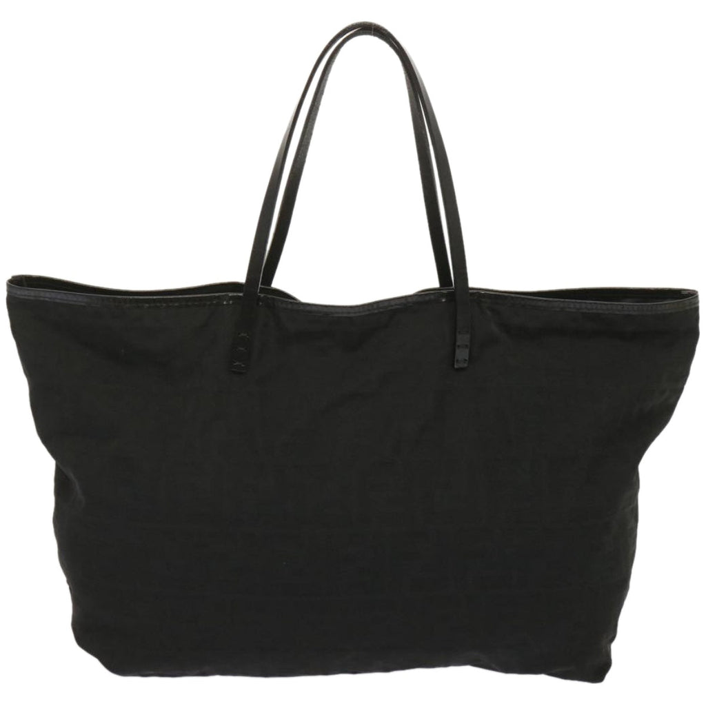 FENDI Zucca Canvas Tote Bag Blackhk1174
