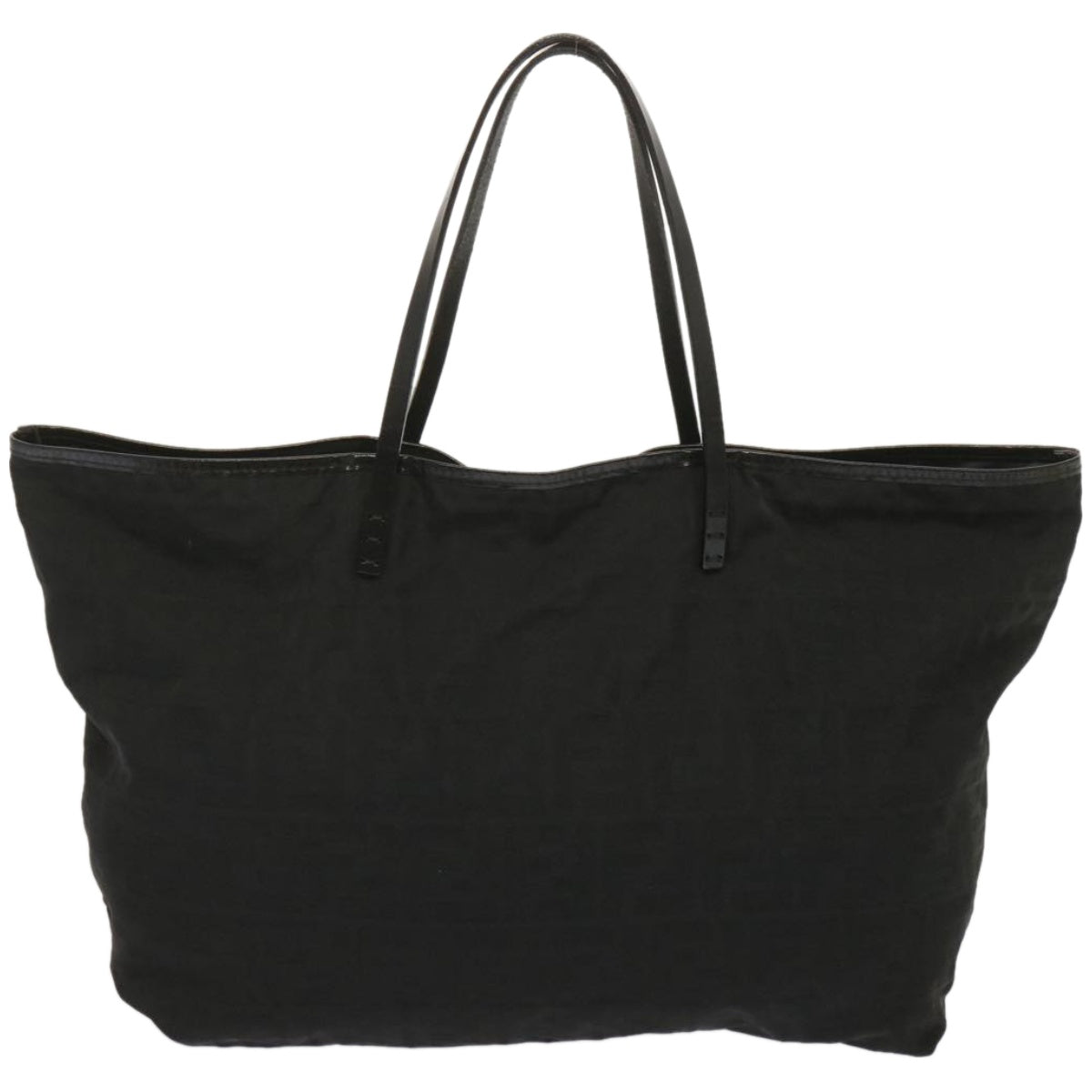 FENDI Zucca Canvas Tote Bag Blackhk1174