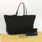 FENDI Zucca Canvas Tote Bag Blackhk1174