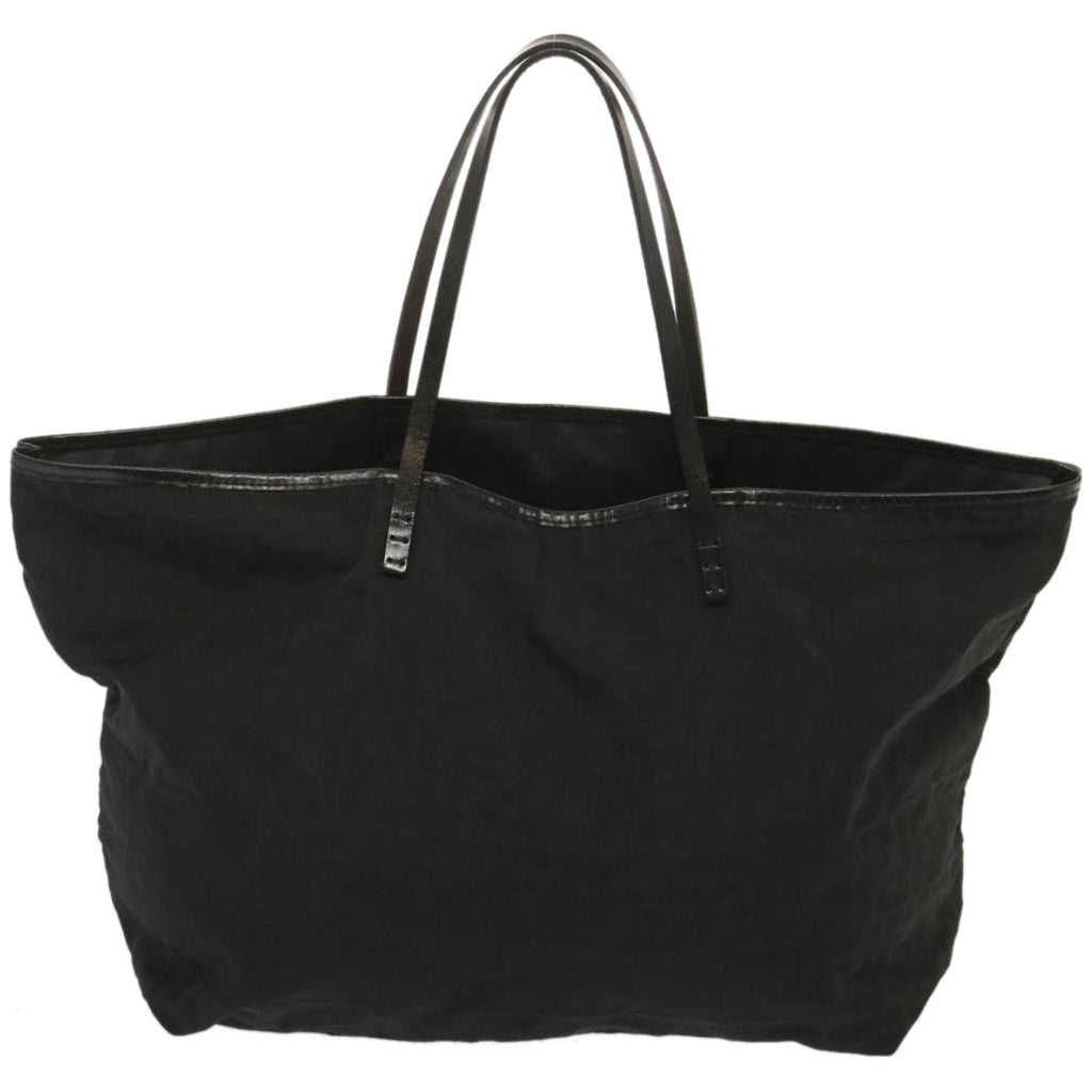 FENDI Zucca Canvas Tote Bag Blackhk1174