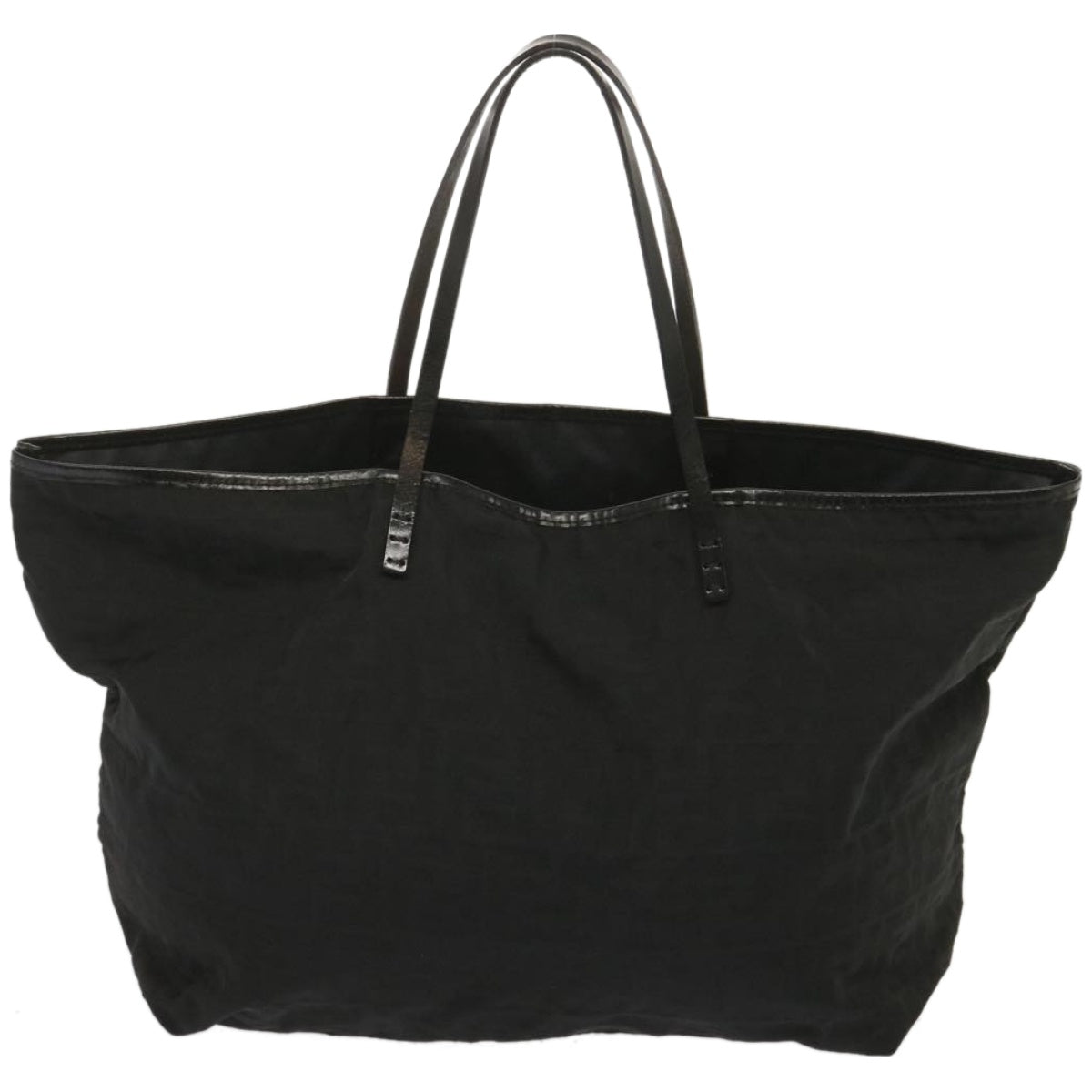 FENDI Zucca Canvas Tote Bag Blackhk1174