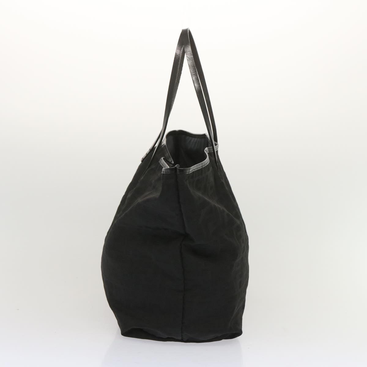 FENDI Zucca Canvas Tote Bag Blackhk1174
