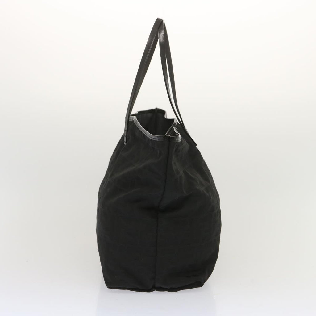 FENDI Zucca Canvas Tote Bag Blackhk1174