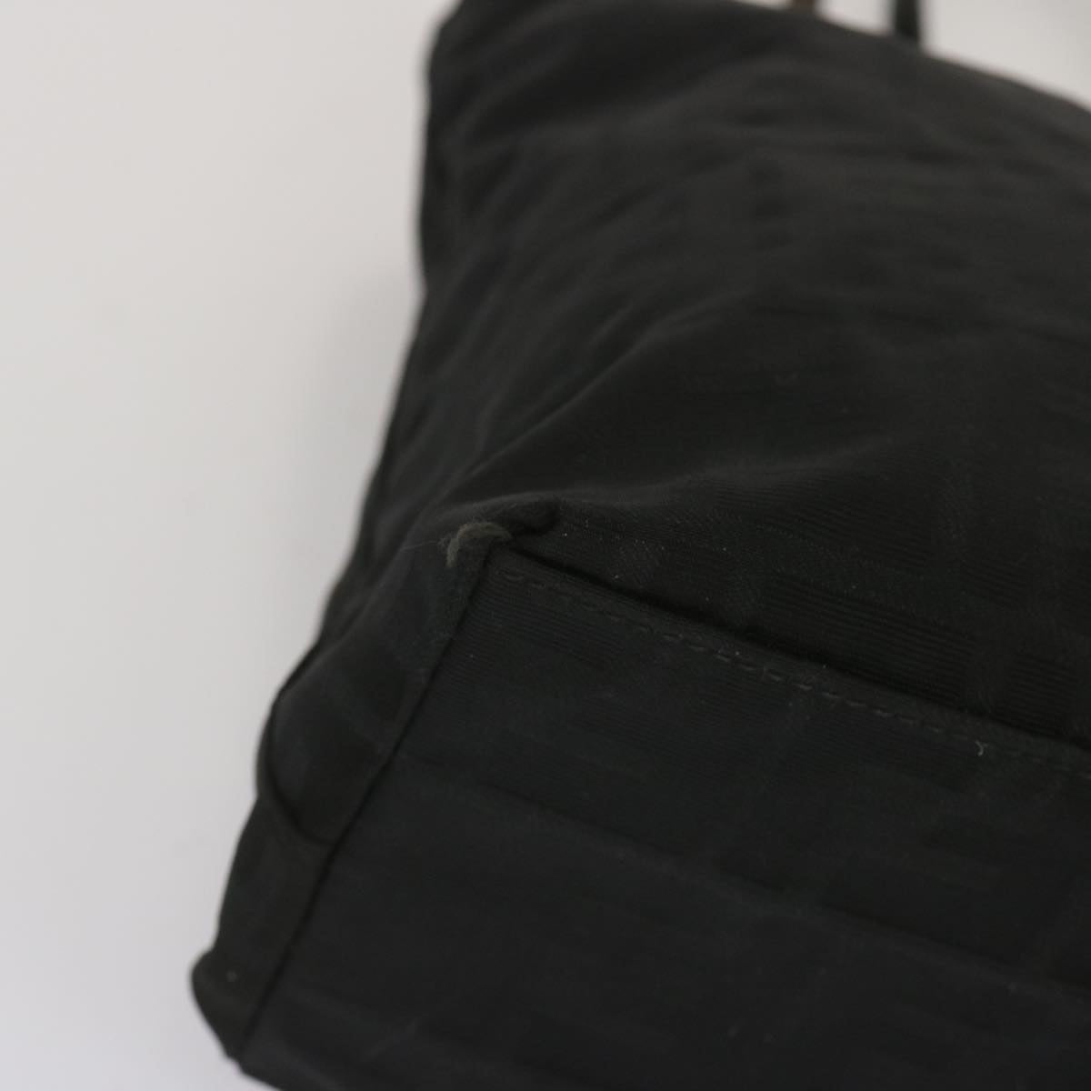 FENDI Zucca Canvas Hand Bag Blackhk1176