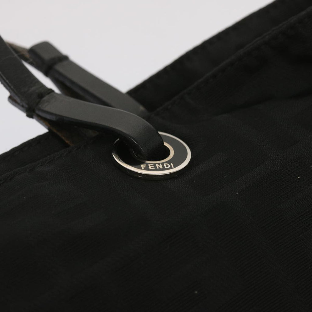 FENDI Zucca Canvas Hand Bag Blackhk1176