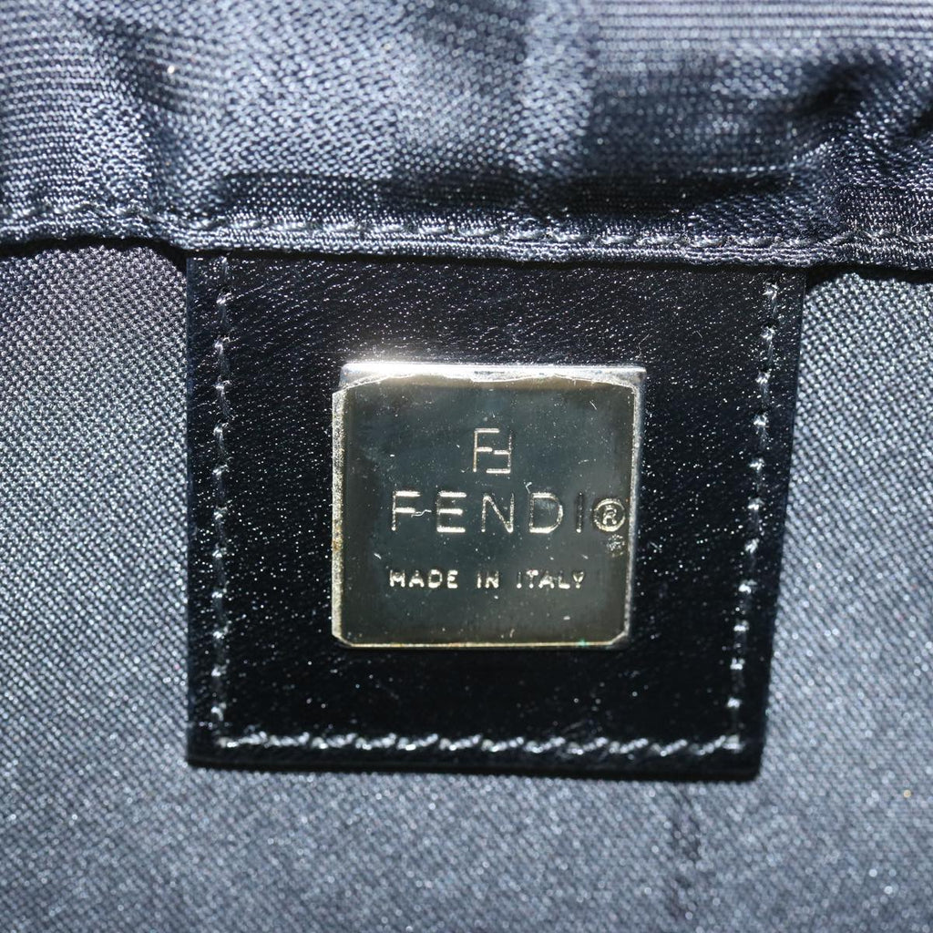 FENDI Zucca Canvas Hand Bag Blackhk1176