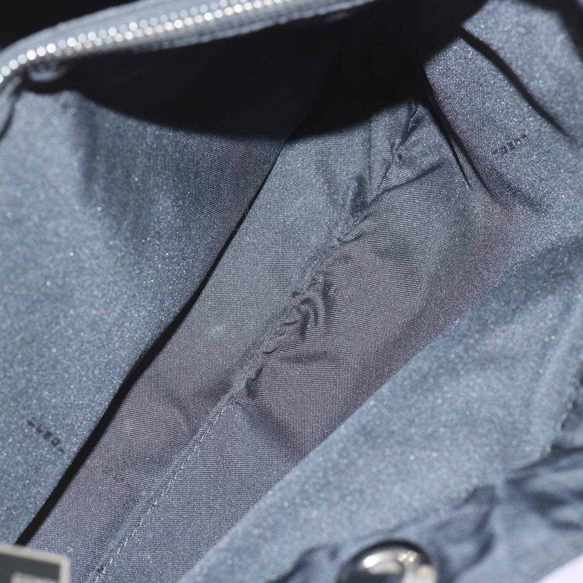 FENDI Zucca Canvas Hand Bag Blackhk1176