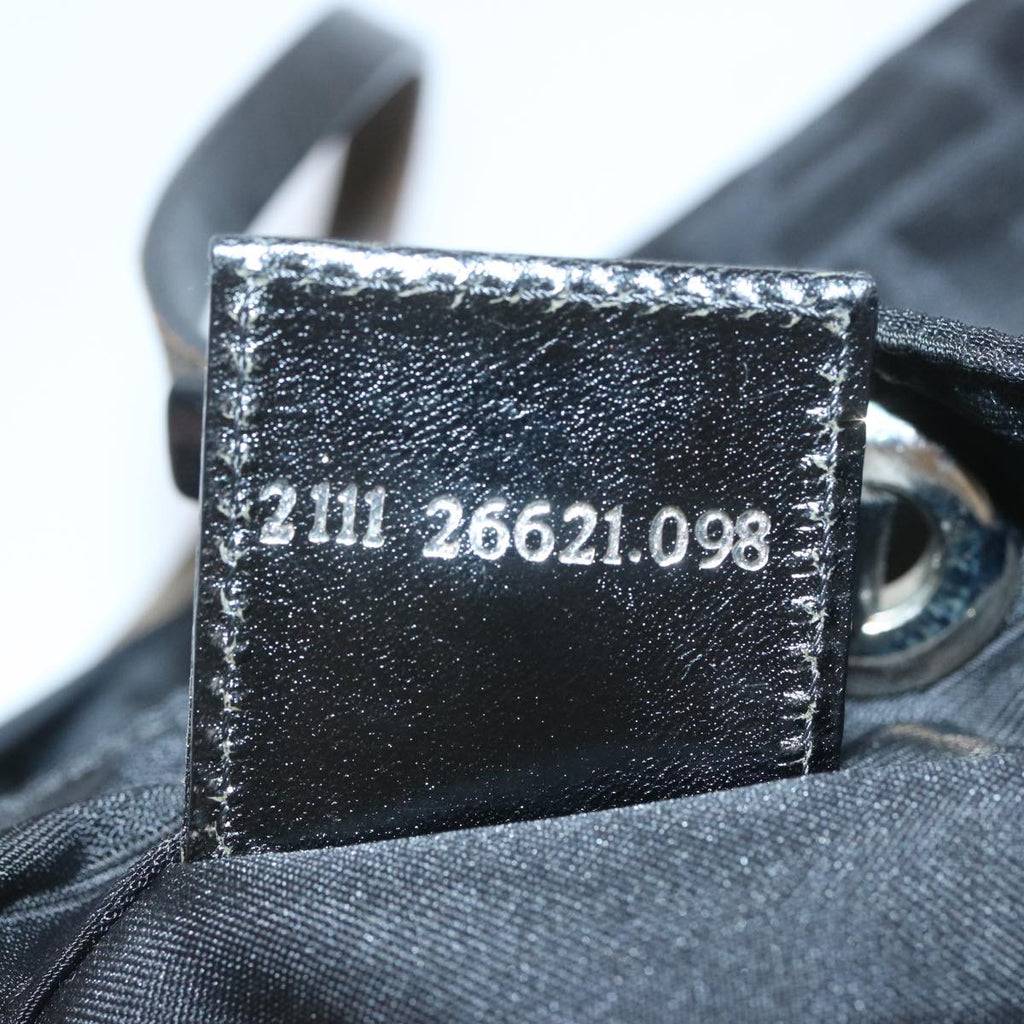 FENDI Zucca Canvas Hand Bag Blackhk1176