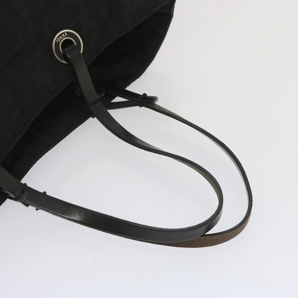 FENDI Zucca Canvas Hand Bag Blackhk1176