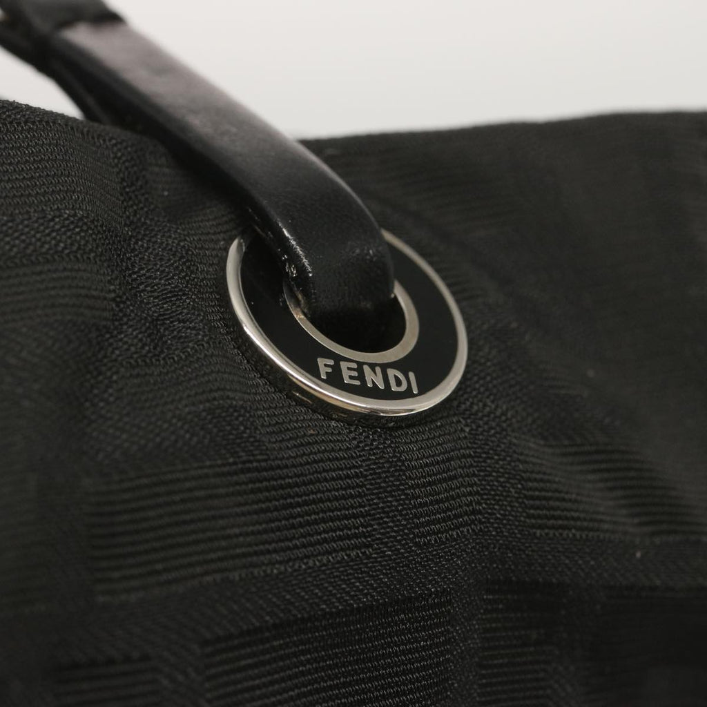 FENDI Zucca Canvas Hand Bag Blackhk1179
