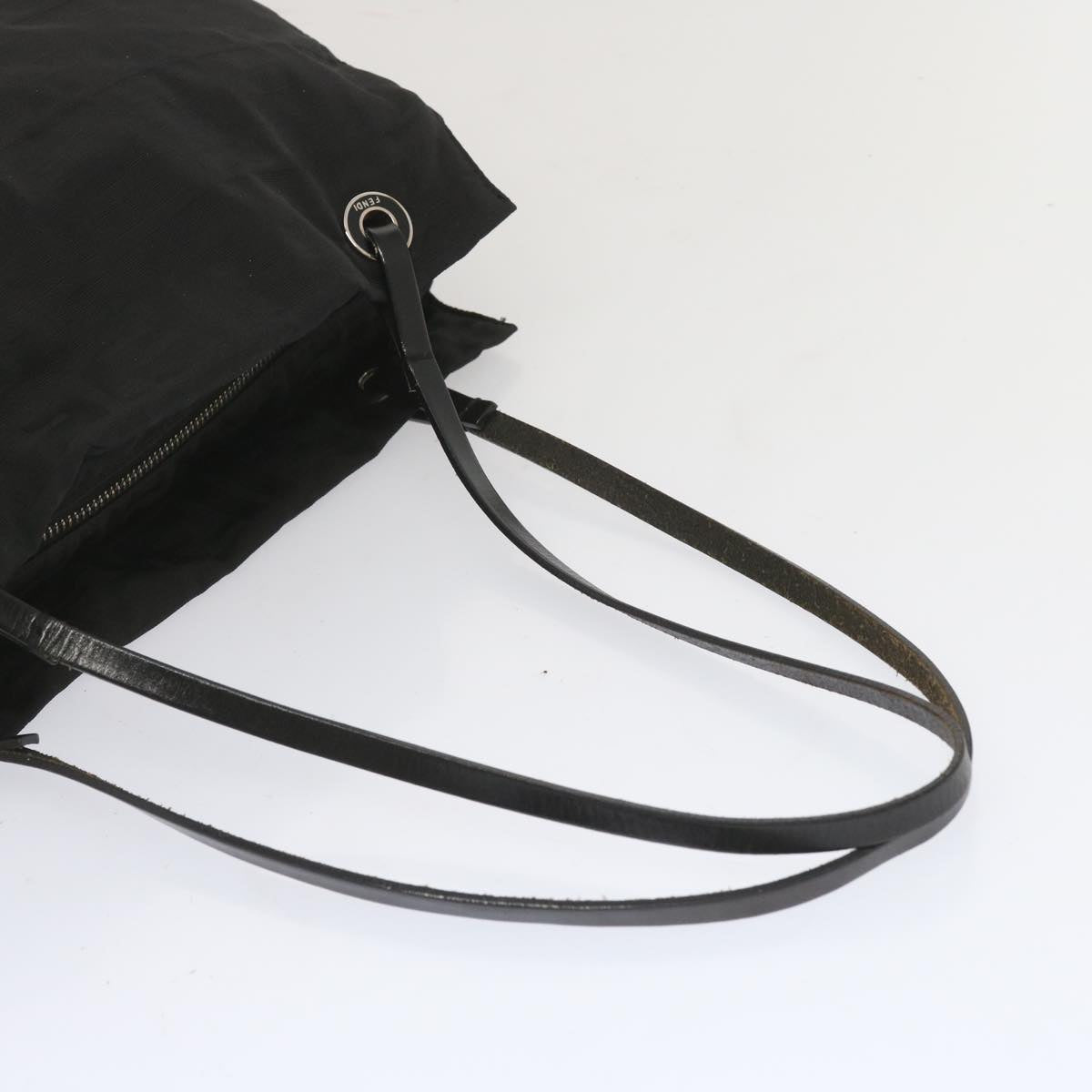 FENDI Zucca Canvas Hand Bag Blackhk1179