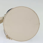 FENDI Hand Bag Canvas Navy Whitehk1190