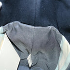 FENDI Hand Bag Canvas Navy Whitehk1190