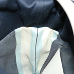 FENDI Hand Bag Canvas Navy Whitehk1190