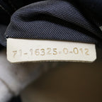 FENDI Hand Bag Canvas Navy Whitehk1190