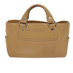 CELINE Boogie Hand Bag Leather Beige  hk1218