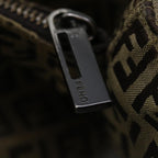 FENDI Zucchino Canvas Hand Bag Nylon Beigehk1256