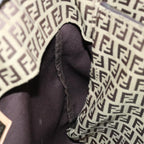 FENDI Zucchino Canvas Hand Bag Nylon Beigehk1256