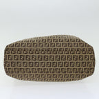 FENDI Zucchino Canvas Hand Bag Nylon Beigehk1256