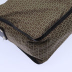 FENDI Zucchino Canvas Shoulder Bag Nylon Beigehk1267