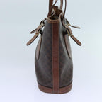 CELINE Macadam Canvas Shoulder Bag PVC Brown Auth hk1270