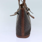 CELINE Macadam Canvas Shoulder Bag PVC Brown Auth hk1270