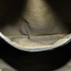 FENDI Zucca Canvas Mamma Baguette Shoulder Bag Black Brownhk1297