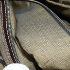 FENDI Zucca Canvas Mamma Baguette Shoulder Bag Black Brownhk1297