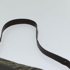 FENDI Zucca Canvas Mamma Baguette Shoulder Bag Black Brownhk1297