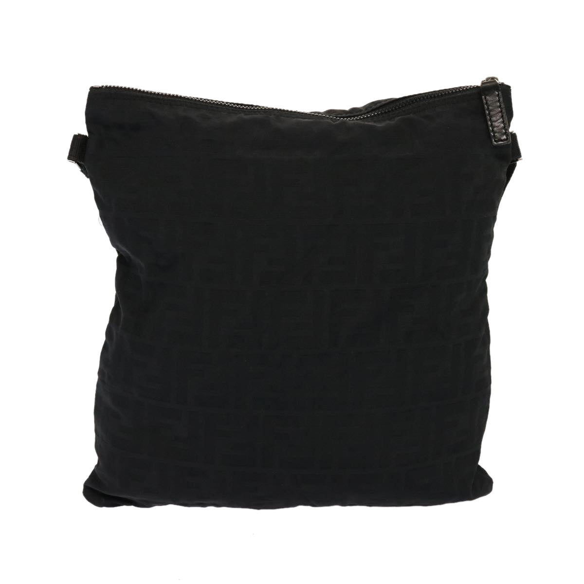 FENDI Zucca Canvas Shoulder Bag Blackhk1299