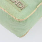 FENDI Zucchino Canvas Shoulder Bag Nylon Greenhk1304