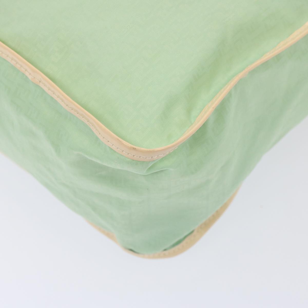 FENDI Zucchino Canvas Shoulder Bag Nylon Greenhk1304