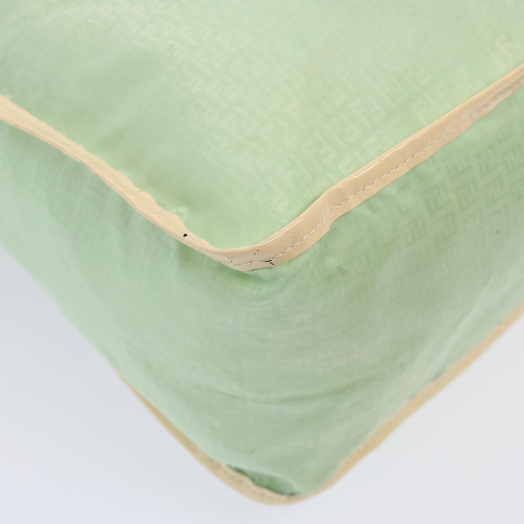 FENDI Zucchino Canvas Shoulder Bag Nylon Greenhk1304