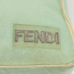 FENDI Zucchino Canvas Shoulder Bag Nylon Greenhk1304