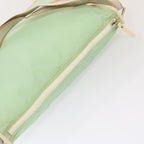 FENDI Zucchino Canvas Shoulder Bag Nylon Greenhk1304