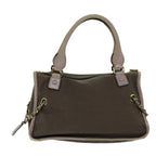 Chloe Harley Hand Bag Canvas Brown hk1307