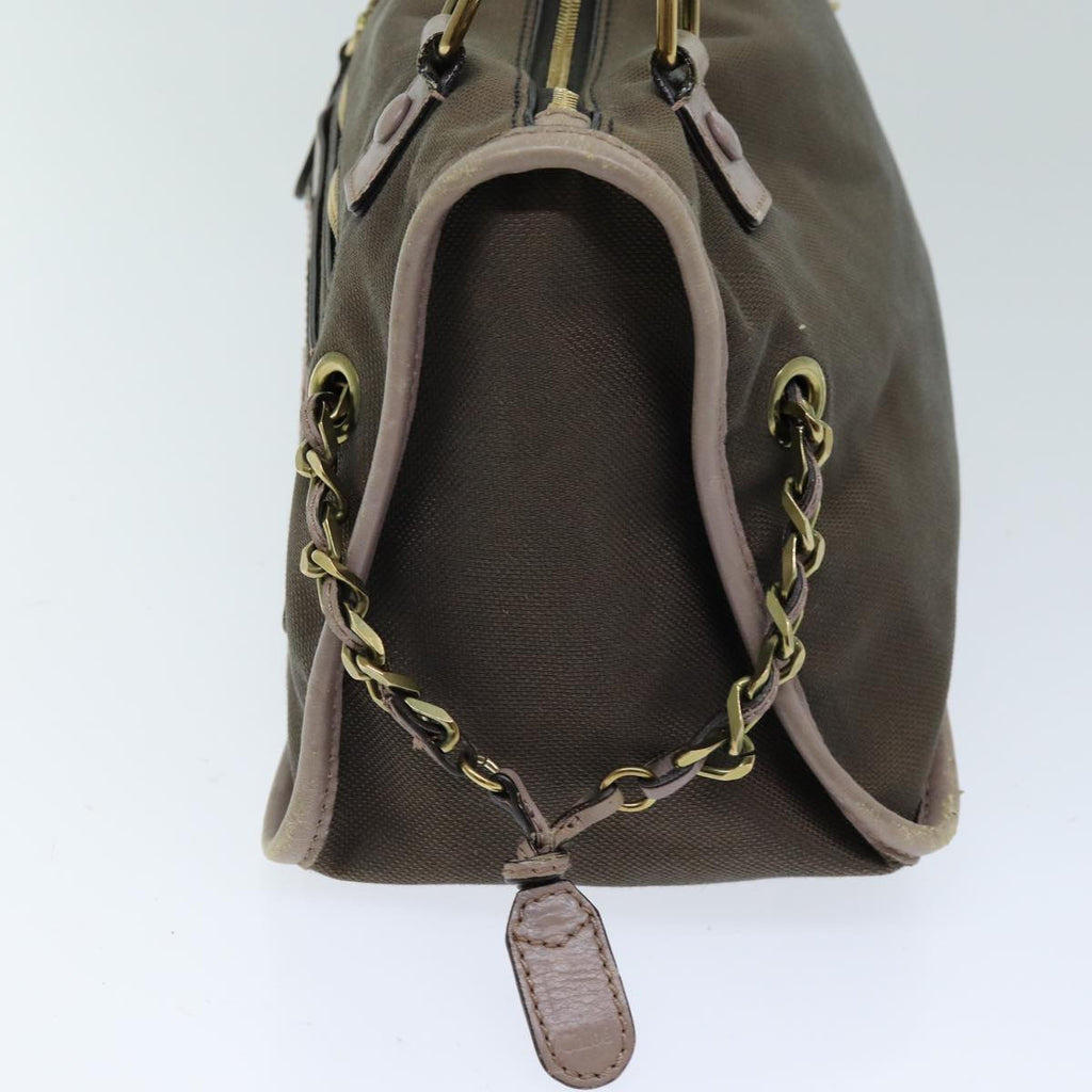 Chloe Harley Hand Bag Canvas Brown hk1307