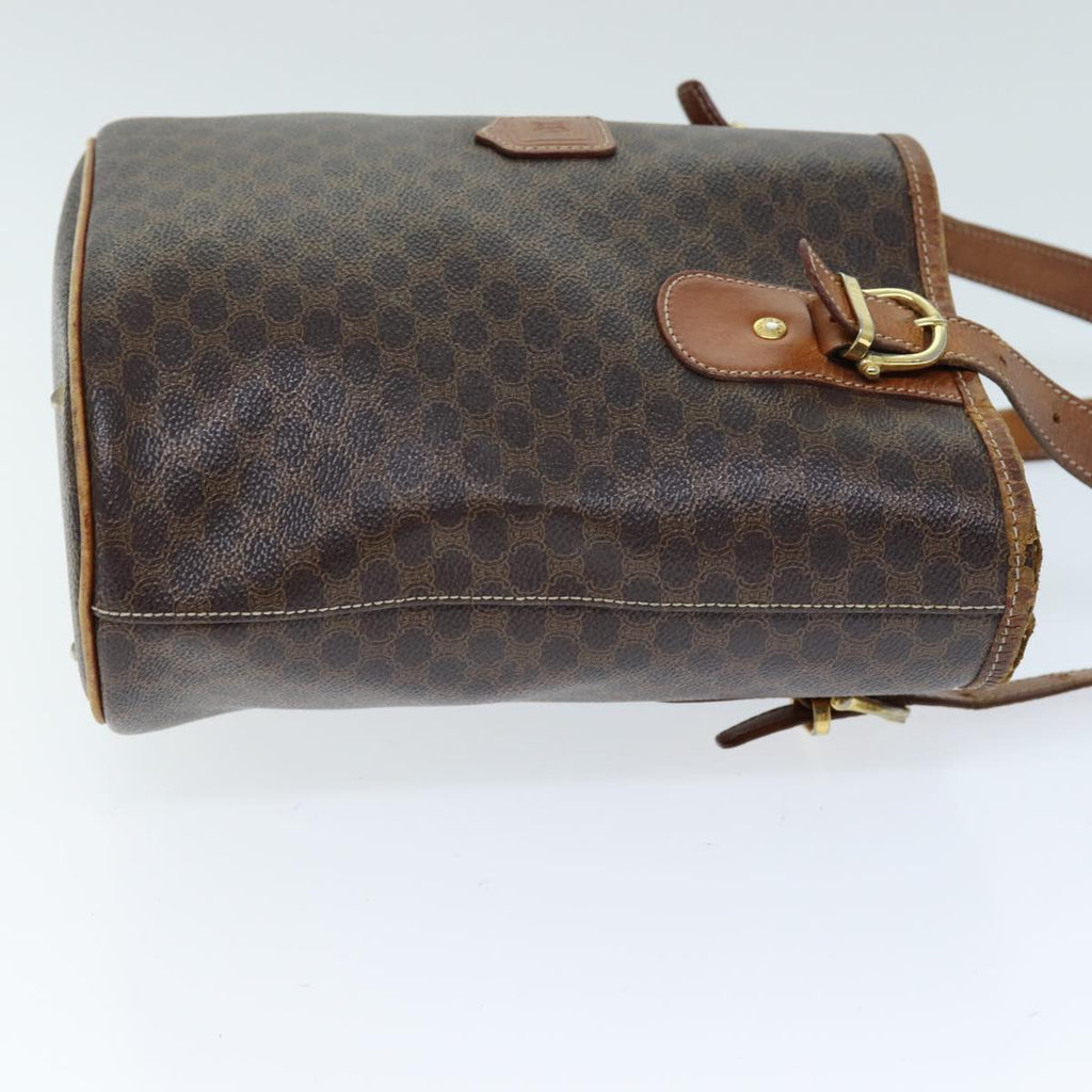 CELINE Macadam Canvas Tote Bag PVC Brown Auth hk1312