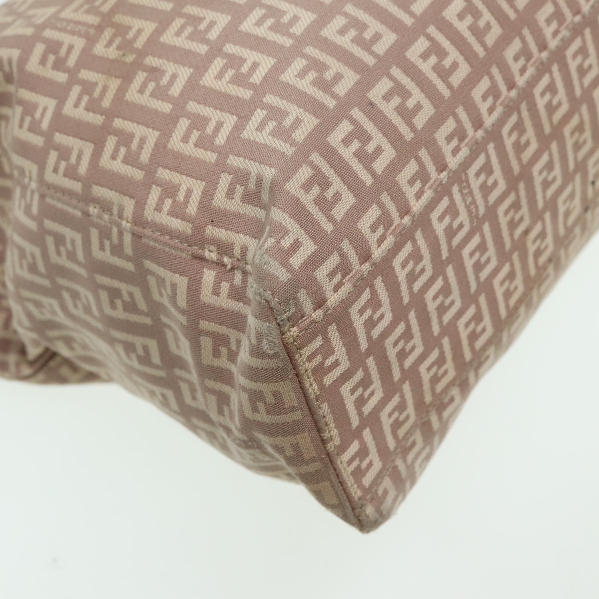 FENDI Zucchino Canvas Hand Bag Pinkhk1386