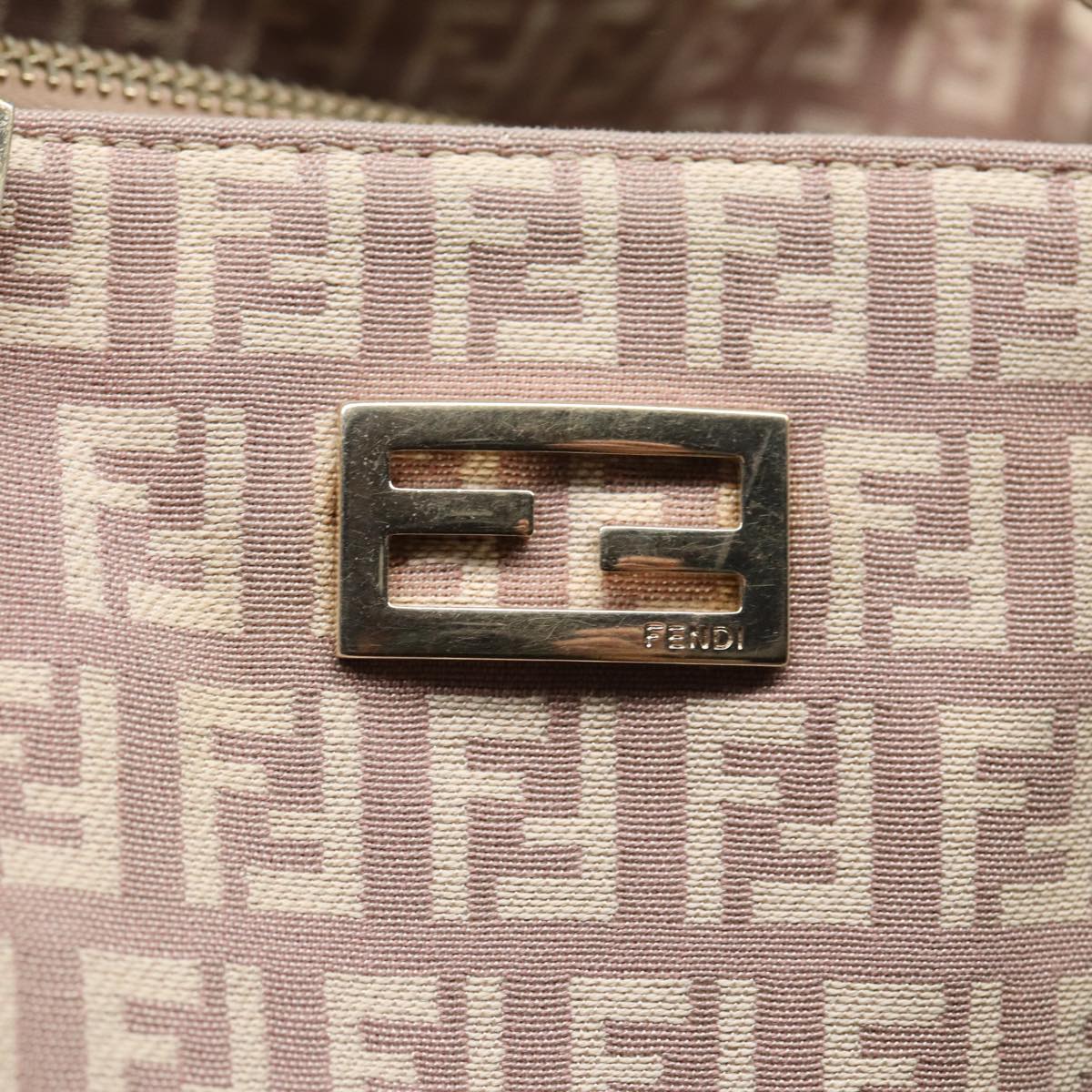FENDI Zucchino Canvas Hand Bag Pinkhk1386