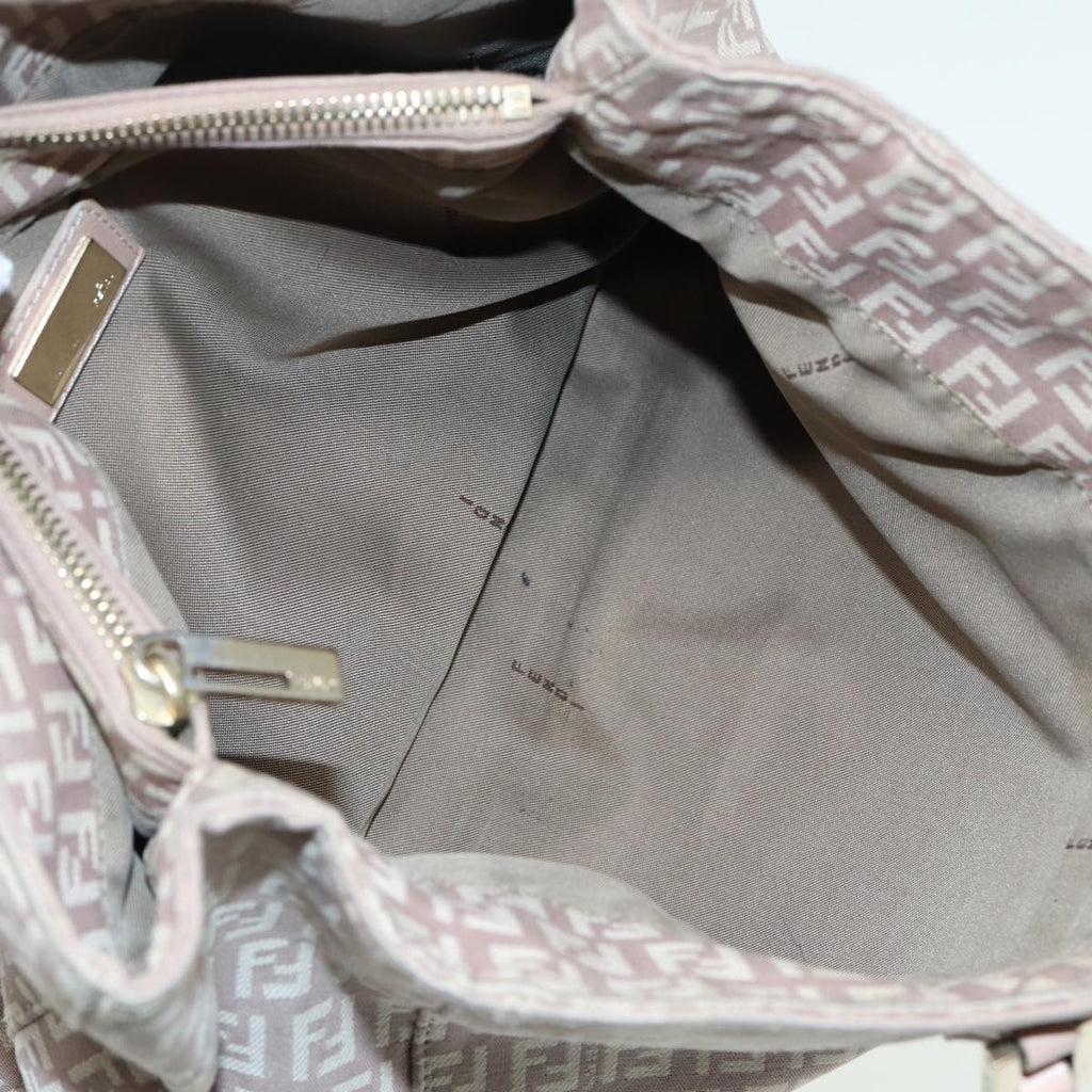 FENDI Zucchino Canvas Hand Bag Pinkhk1386